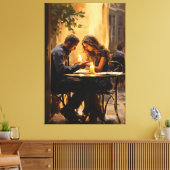 Eternal Embrace" Leinwanddruck (Insitu (Wohnzimmer))