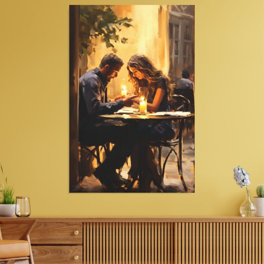 Eternal Embrace" Leinwanddruck (Insitu (Wohnzimmer))