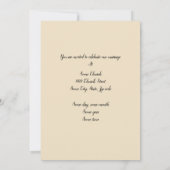 Eternal Embrace Wedding Einladung (Rückseite)