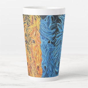 Eternal Equilibrium-Pferde-Zwillingsflames Milchtasse