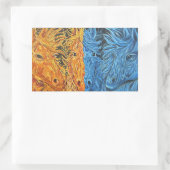 Eternal Equilibrium-Pferde-Zwillingsflames Rechteckiger Aufkleber (Tasche)