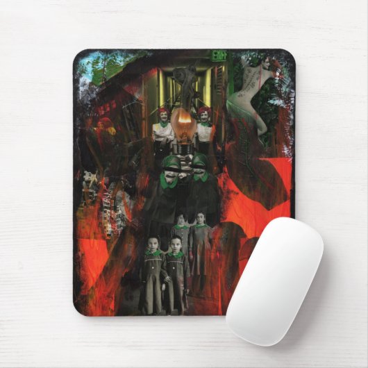Eternal Flame Fire Twins Surrealist Mousepad (Mit Mouse)