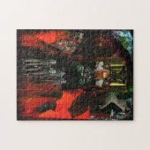 Eternal Flame Mixed Media Horror Goth Puzzle (Horizontal)