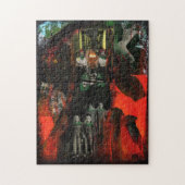 Eternal Flame Mixed Media Horror Goth Puzzle (Vertikal)