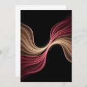 Eternal Flow of Love — Abstract Romantic Art Dankeskarte (Vorne/Hinten)