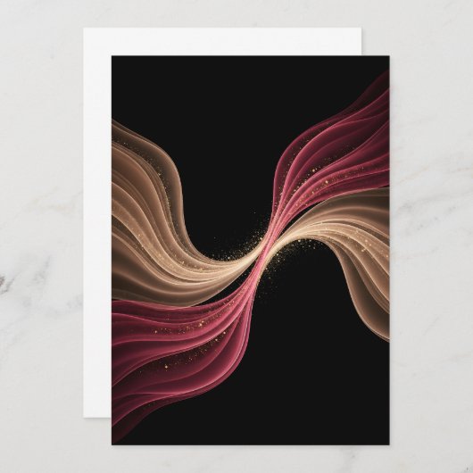 Eternal Flow of Love — Abstract Romantic Art Dankeskarte (Vorne/Hinten)