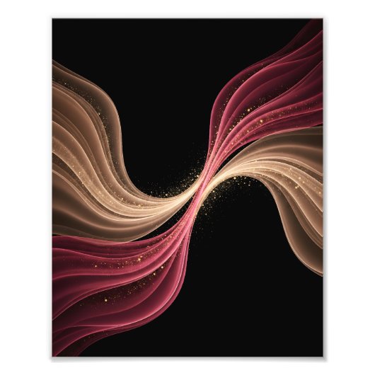 Eternal Flow of Love — Abstract Romantic Art Fotodruck (Vorne)