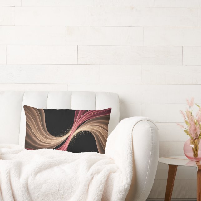 Eternal Flow of Love — Abstract Romantic Art Lendenkissen (Liege)