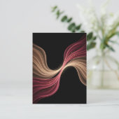 Eternal Flow of Love — Abstract Romantic Art Postkarte (Stehend Vorderseite)