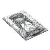 Eternal Flow Vintage Hourglass Ink Sketch Notebook Notizblock (Rechte Seite)