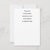 💍 Eternal Glitch: Einladung zur Hochzeit im Weiße (Rückseite)