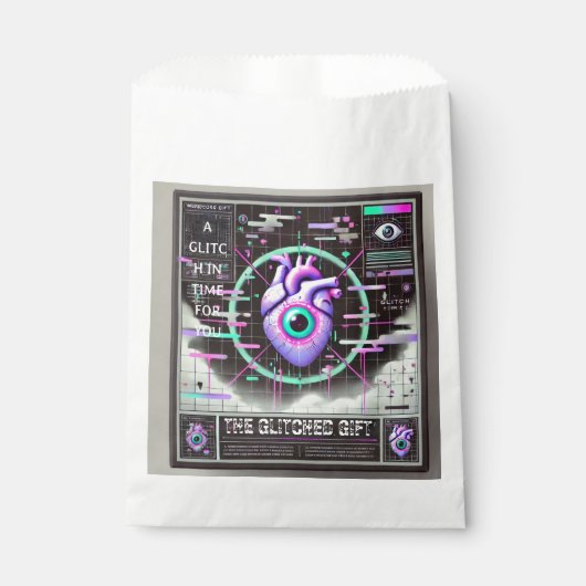 🛍️ "Eternal Glitch" Weirdcore Bevorzugung Bag 🛍️ Geschenktütchen (Vorderseite)