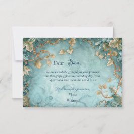 Eternal Grace Elven Wedding Dankeschön Card Dankeskarte