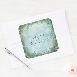 Eternal Grace Elven Wedding Quadratischer Aufkleber