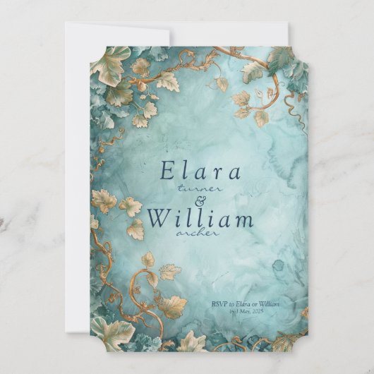 Eternal Grace Fantasy Elven Einladung (Rückseite)