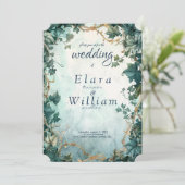 Eternal Grace Fantasy Elven Einladung (Stehend Vorderseite)