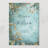 Eternal Grace Fantasy Wedding Menükarte (Rückseite)