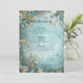 Eternal Grace Fantasy Wedding Menükarte (Stehend Vorderseite)