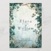 Eternal Grace Fantasy Wedding Menükarte (Rückseite)