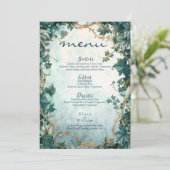 Eternal Grace Fantasy Wedding Menükarte (Stehend Vorderseite)