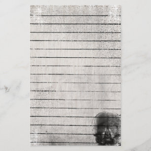 Eternal Grunge Gothic Skull Stationery Briefpapier