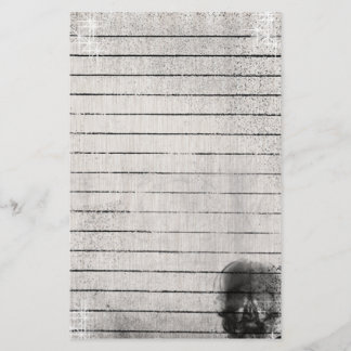 Eternal Grunge Gothic Skull Stationery Briefpapier