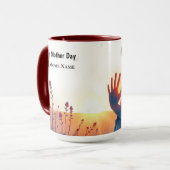 Eternal Handprint Constellation Embrace Tasse (Vorderseite Links)