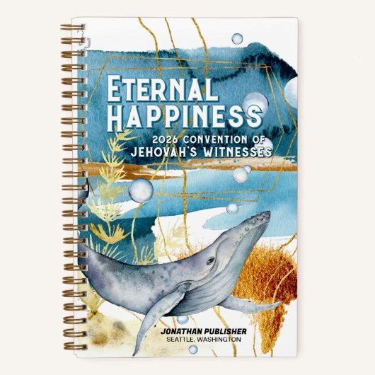 Eternal Happiness 2026 JW Convention Sealife Notizblock (Vorderseite)