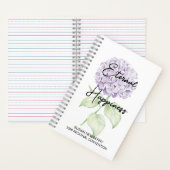Eternal Happiness 2-Sided Notebook with Hydrangea Notizblock (Innen)