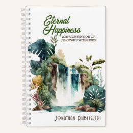 Eternal Happiness Convention Tropical Waterfall Notizblock