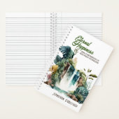 Eternal Happiness Convention Tropischer Wasserfall Notizblock (Innen)