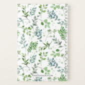 Eternal Happiness Convention Watercolor Greenery Notizblock (Rückseite)