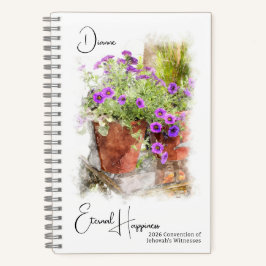 Eternal Happiness Floral 2026 JW-Versammlung Notizblock