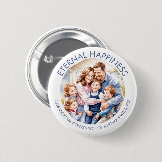 Eternal Happiness Notebook für Kinder und Erwachse Button (Vorne & Hinten)