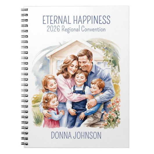 Eternal Happiness Notebook für Kinder und Erwachse Notizblock (Vorderseite)