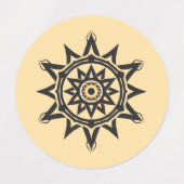 Eternal Harmony Mandala — Divine Geometry in Gold Etiketten (Design 2)