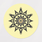 Eternal Harmony Mandala — Divine Geometry in Gold Etiketten (Design 1)