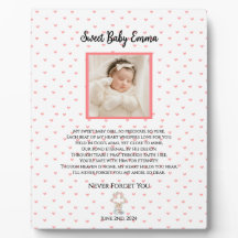 Eternal Hearts-Baby Memorial Personalisiert Plaque