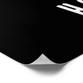 Eternal Hoptimist Funny Beer Pun Dark BG Poster (Ecke)