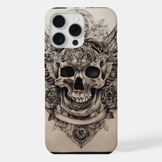 Eternal Ink: Skull Tattoo Art Tee  iPhone Hülle (Rückseite)
