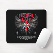 Eternal Jesus Cross Gothic Punk Life Nu Goth Bible Mousepad (Mit Mouse)