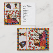 ETERNAL-LIEBE, Mittelalterliche Liebhaber, Monogra Visitenkarte (Vorne/Hinten)