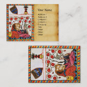 ETERNAL LIEBE MONOGRAM Mittelalterliches Denkmal Visitenkarte (Vorne/Hinten)