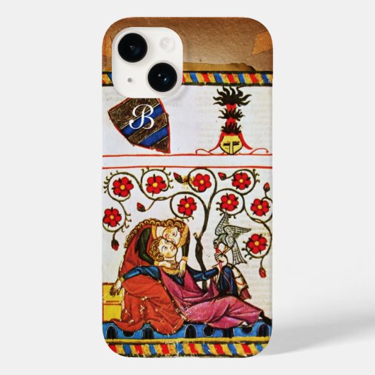 ETERNAL-LIEBE-MONOGRAM-Perchment Case-Mate iPhone Hülle (Rückseite)