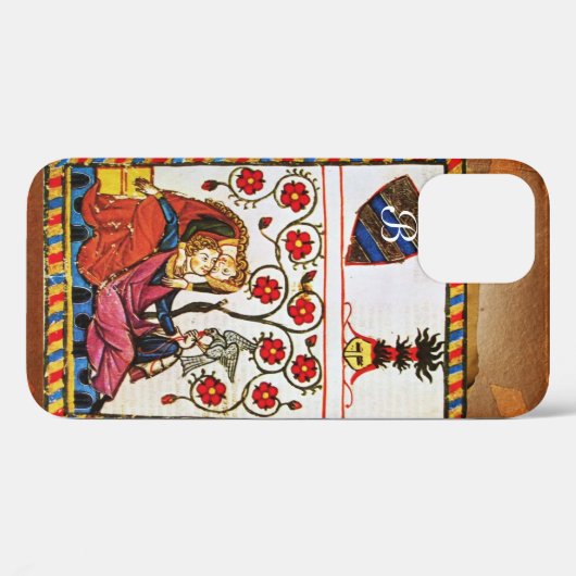 ETERNAL-LIEBE-MONOGRAM-Perchment Case-Mate iPhone Hülle (Rückseite (Horizontal))