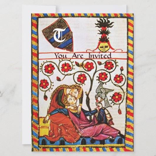 ETERNAL-LIEBE-MONOGRAMM EINLADUNG (Vorderseite)