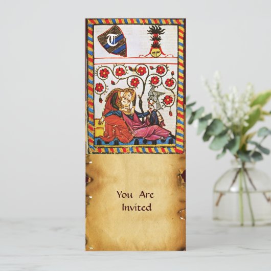 ETERNAL-LIEBE-MONOGRAMM EINLADUNG (Stehend Vorderseite)