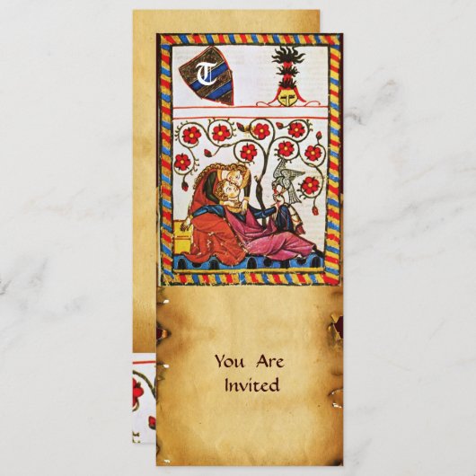 ETERNAL-LIEBE-MONOGRAMM EINLADUNG (Vorne/Hinten)