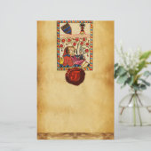 ETERNAL LIEBE PARCHMENT RED WAX SIEGEL MONOGRAM BRIEFPAPIER (Stehend Vorderseite)