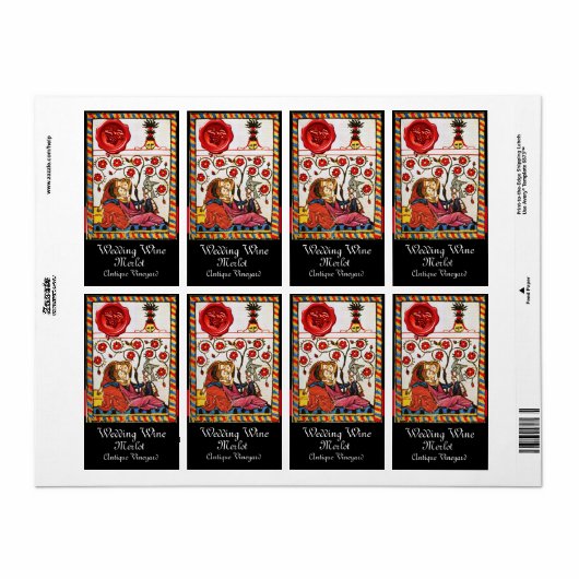 ETERNAL LIEBE, RED WAX SIEGEL Wedding Wine (Vorne)